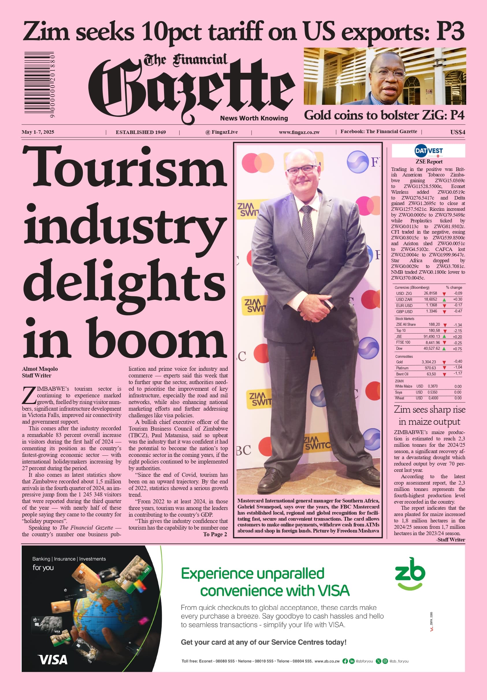 Thursday 1 May 2025